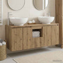 vidaXL Badkamerkast set 3 st Wit 49,5 x 44,5 x 65 cm Bewerkt hout