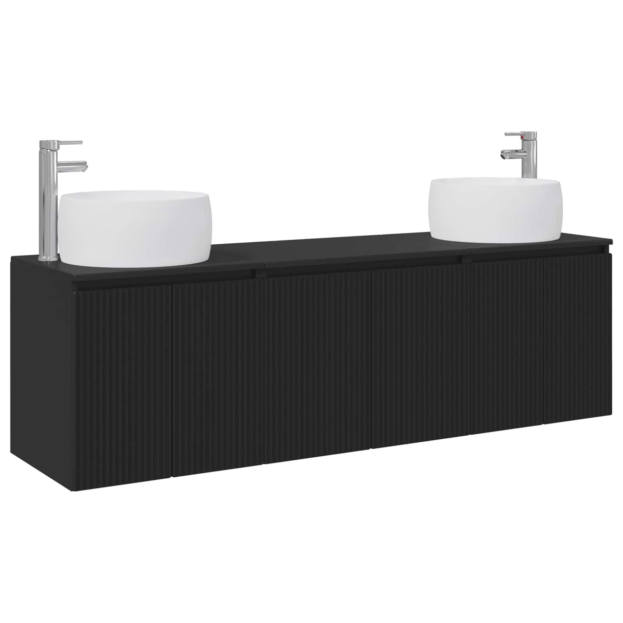 vidaXL Badkamerkast set 3 st Wit 49,5 x 44,5 x 66 cm Bewerkt hout