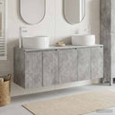 vidaXL Badkamerkast set 3 st Wit 49,5 x 44,5 x 66 cm Bewerkt hout