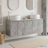 vidaXL Badkamerkast set 3 st Wit 49,5 x 44,5 x 66 cm Bewerkt hout