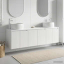 vidaXL Badkamerkast set 3 st Wit 49,5 x 44,5 x 66 cm Bewerkt hout