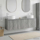 vidaXL Badkamerkast set 3 st Wit 49,5 x 44,5 x 66 cm Bewerkt hout