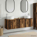 vidaXL Badkamerkast set 3 st Wit 49,5 x 44,5 x 66 cm Bewerkt hout