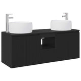vidaXL Bathroom Cabinet Set 3 pcs White 49.5 x 44.5 x 66 cm Engineered Wood