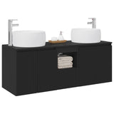 vidaXL Bathroom Cabinet Set 3 pcs White 49.5 x 44.5 x 66 cm Engineered Wood