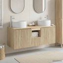 vidaXL Bathroom Cabinet Set 3 pcs White 49.5 x 44.5 x 66 cm Engineered Wood