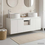 vidaXL Bathroom Cabinet Set 3 pcs White 49.5 x 44.5 x 66 cm Engineered Wood