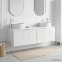 vidaXL Badkamerkast set 3 st Wit 49,5 x 44,5 x 65,5 cm Bewerkt hout