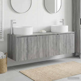 vidaXL Badkamerkast set 3 st Wit 49,5 x 44,5 x 65,5 cm Bewerkt hout