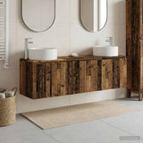 vidaXL Badkamerkast set 3 st Wit 49,5 x 44,5 x 65,5 cm Bewerkt hout