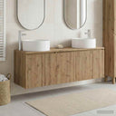 vidaXL Badkamerkast set 3 st Wit 49,5 x 44,5 x 65,5 cm Bewerkt hout