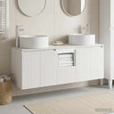 vidaXL Bathroom Cabinet Set 3 pcs White 49.5x44.5x65.5 cm Engineered Wood