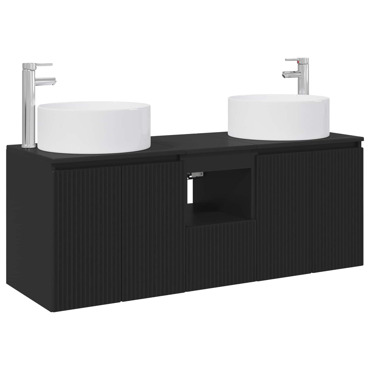 vidaXL Bathroom Cabinet Set 3 pcs White 49.5x44.5x65.5 cm Engineered Wood