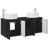 vidaXL Bathroom Cabinet Set 3 pcs White 49.5x44.5x65.5 cm Engineered Wood