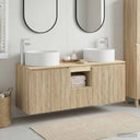vidaXL Bathroom Cabinet Set 3 pcs White 49.5x44.5x65.5 cm Engineered Wood