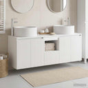 vidaXL Bathroom Cabinet Set 3 pcs White 49.5x44.5x65.5 cm Engineered Wood