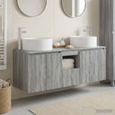vidaXL Bathroom Cabinet Set 3 pcs White 49.5x44.5x65.5 cm Engineered Wood