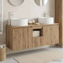 vidaXL Bathroom Cabinet Set 3 pcs White 49.5x44.5x65.5 cm Engineered Wood