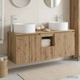 vidaXL Bathroom Cabinet Set 3 pcs White 49.5x44.5x65.5 cm Engineered Wood