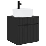 vidaXL Badkamerkast set 3 st Wit 49 x 44,5 x 65 cm Bewerkt hout