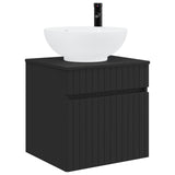 vidaXL Badkamerkast set 3 st Wit 49 x 44,5 x 66,5 cm Bewerkt hout