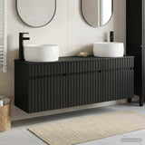 vidaXL Badkamerkast set 3 st Wit 49 x 44,5 x 66 cm Bewerkt hout
