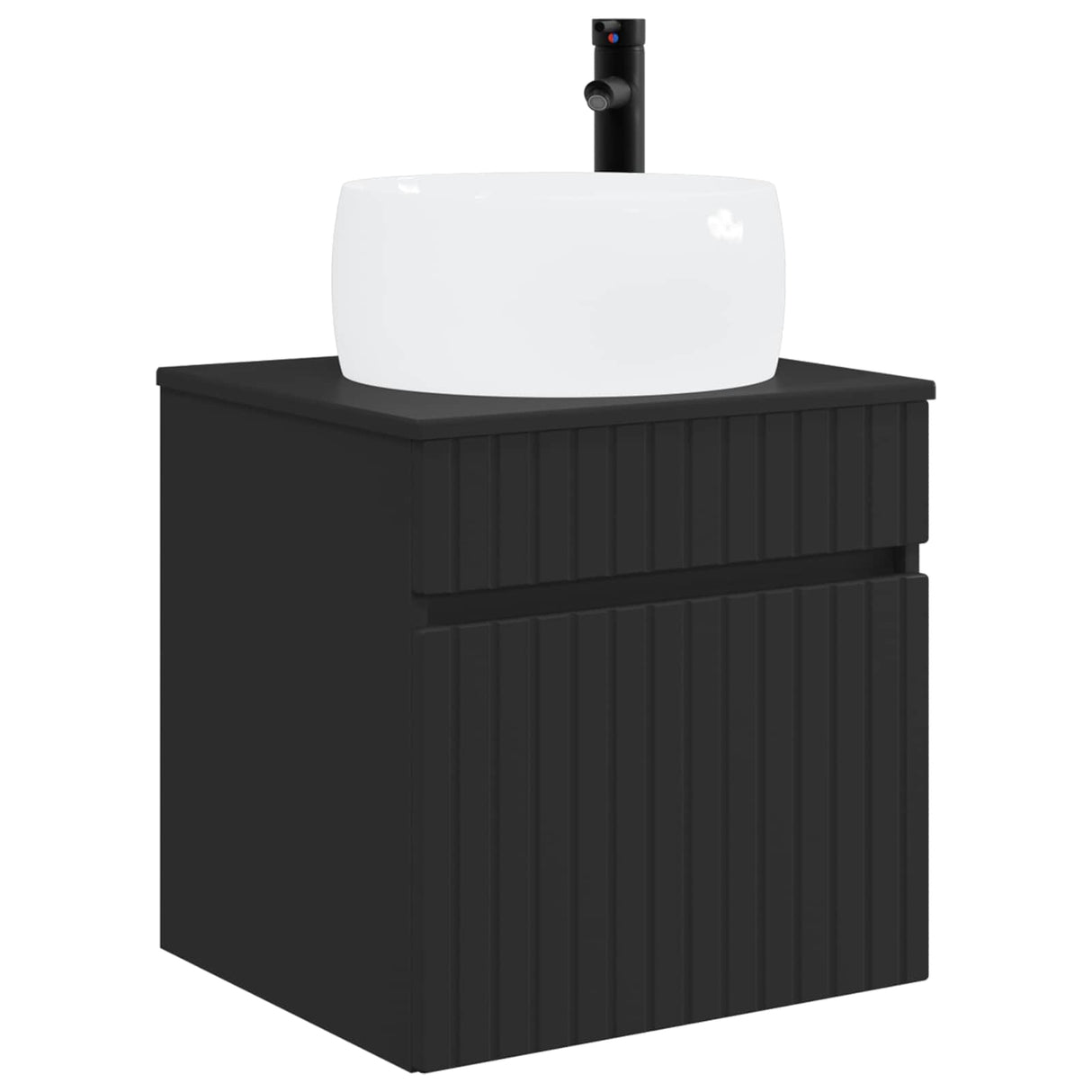 vidaXL Badkamerkast set 3 st Wit 49 x 44,5 x 66 cm Bewerkt hout