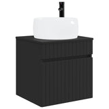vidaXL Badkamerkast set 3 st Wit 49 x 44,5 x 66 cm Bewerkt hout