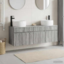 vidaXL Badkamerkast set 3 st Wit 49 x 44,5 x 66 cm Bewerkt hout