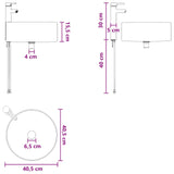 vidaXL Badkamerkast set 3 st Wit 49 x 44,5 x 65,5 cm Bewerkt hout