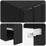 vidaXL Badkamerkast set 3 st Wit 49 x 44,5 x 65,5 cm Bewerkt hout