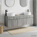 vidaXL Badkamerkast set 3 st Wit 49 x 44,5 x 65,5 cm Bewerkt hout