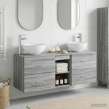 vidaXL Bathroom cabinet set 3 pcs White 49.5 x 35 x 63 cm Engineered wood