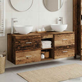 vidaXL Bathroom cabinet set 3 pcs White 49.5 x 35 x 63 cm Engineered wood