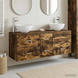 vidaXL Badkamerkast set 3 st Wit 49,5 x 35 x 63 cm Bewerkt hout