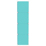 vidaXL Kids' Storage Unit with 6 Compartments Polypropylene Pink