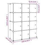 vidaXL Kids' Storage Unit with 6 Compartments Polypropylene Pink