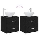 vidaXL Badkamerkast set 3 st Wit 49,5 x 41 x 64,5 cm Bewerkt hout