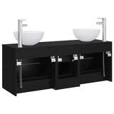 vidaXL Badkamerkast set 3 st Wit 49,5 x 41 x 64,5 cm Bewerkt hout