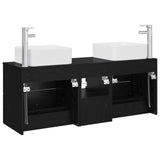 vidaXL Badkamerkast set 3 st Wit 49,5 x 41 x 63 cm Bewerkt hout