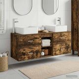 vidaXL Badkamerkast set 3 st Wit 49,5 x 41 x 63 cm Bewerkt hout