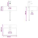 vidaXL Badkamerkast set 3 st Wit 49,5 x 41 x 62,5 cm Bewerkt hout