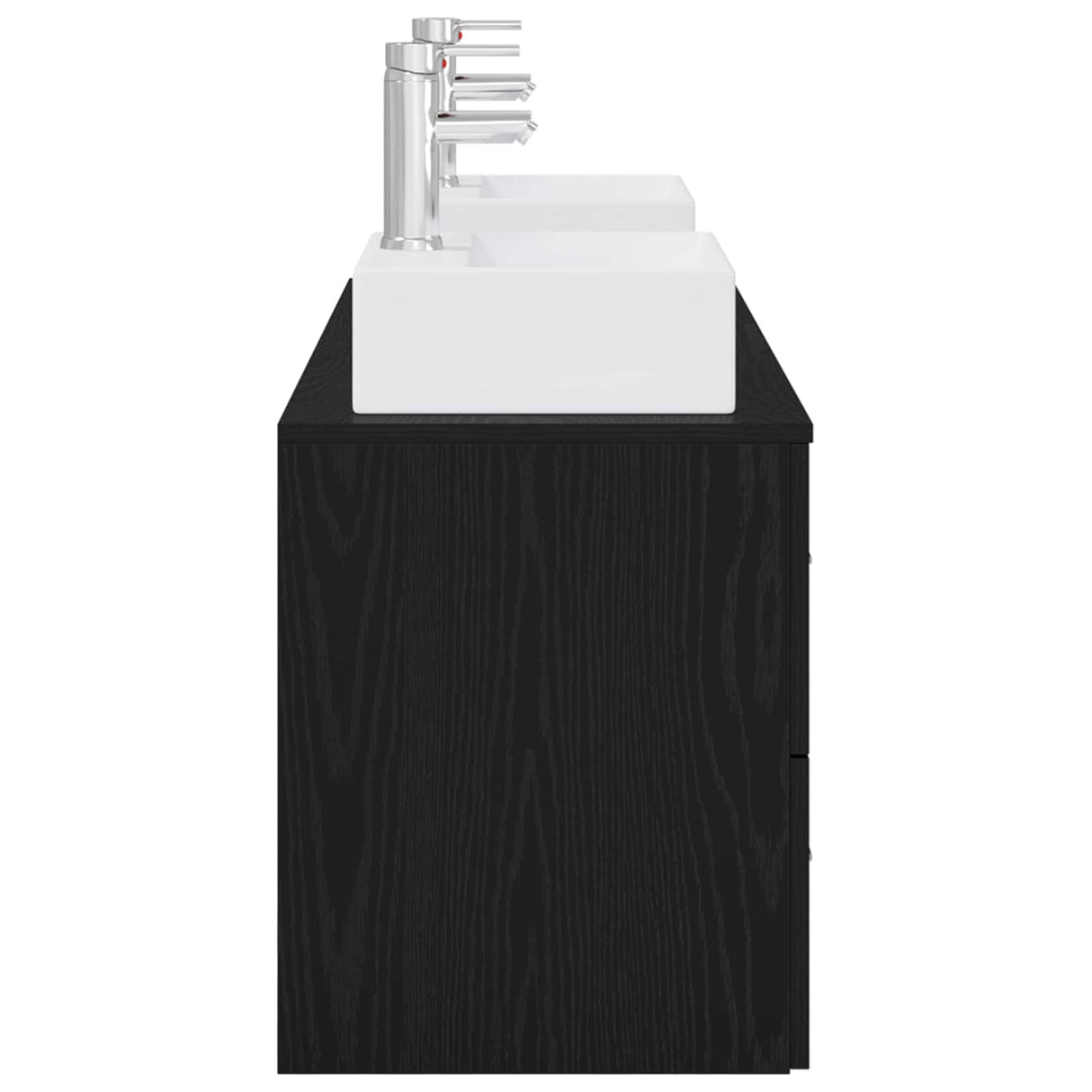 vidaXL Badkamerkast set 3 st Wit 49,5 x 41 x 62,5 cm Bewerkt hout