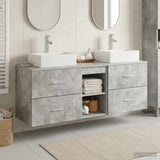 vidaXL Badkamerkast set 3 st Wit 49,5 x 41 x 62,5 cm Bewerkt hout