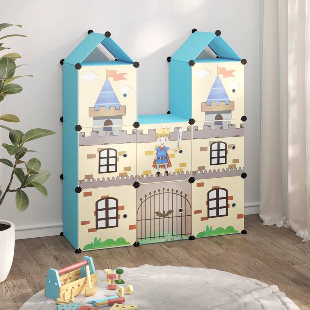 vidaXL Kids' Storage Unit with 6 Compartments Polypropylene Pink