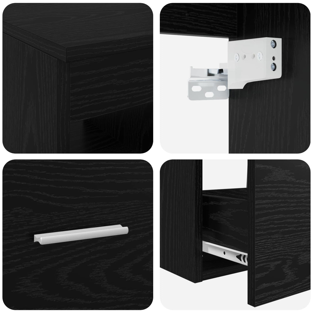 vidaXL Badkamerkast set 3 st Wit 49,5 x 41 x 62,5 cm Bewerkt hout