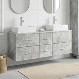 vidaXL Badkamerkast set 3 st Wit 49,5 x 41 x 62,5 cm Bewerkt hout
