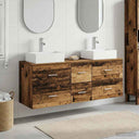 vidaXL Badkamerkast set 3 st Wit 49,5 x 41 x 62,5 cm Bewerkt hout