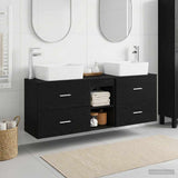 vidaXL Badkamerkast set 3 st Wit 53 x 34,5 x 63 cm Bewerkt hout