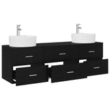 vidaXL Badkamerkast set 3 st Wit 62,5 x 44,5 x 50 cm Bewerkt hout